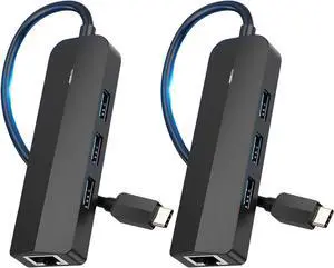 Efficient USB C to Rj45 Gigabit Ethernet Converter Adapter with 3 USB3.0 Port for Seamlessly Networking USB C Center with Ethernet Efficient USB C to Rj45 Gigabit Ethernet Converter Adapter with 3 USB3.0 Port for Seamlessly Networking USB C Center with Ethernet