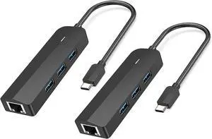 4 Port USB C USB3.0 Splitter Adapter with Rj45 Gigabit Ethernet and 3 USB3.0 Port for Reliabled Connection Gigabit Ethernet USB C Link 4 Port USB C USB3.0 Splitter Adapter with Rj45 Gigabit Ethernet and 3 USB3.0 Port for Reliabled Connection Gigabit Ethernet USB C Link