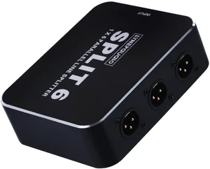 6-Level XLR Splitter Black Audio Speaker Studio Equipment Signal Splitter 6-Level XLR Splitter Black Audio Speaker Studio Equipment Signal Splitter