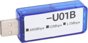 ASHATA USB Digital Isolator USB 2.0 Isolator Noise with 3.75kV Isolation 480Mbps High Speed for Industrial Control Computers HiFi Audio (Transparent Blue) ASHATA USB Digital Isolator USB 2.0 Isolator Noise with 3.75kV Isolation 480Mbps High Speed for Industrial Control Computers HiFi Audio (Transparent Blue)