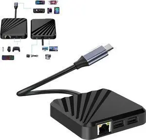 Portable Multi-Interface Expansion Dock Hub HD Screen Mirroring Adapter USB-C Converter Connector for Nintendo Switch 2/1 for Rog Ally for Steam Deck Gaming Consol to Computor TV Projector Portable Multi-Interface Expansion Dock Hub HD Screen Mirroring Adapter USB-C Converter Connector for Nintendo Switch 2/1 for Rog Ally for Steam Deck Gaming Consol to Computor TV Projector