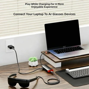 Portable Type C to Video Converter USB Docking Station with 4K60Hz Output Fast Charging & Plugs and Play USB to Reality Processor Portable Type C to Video Converter USB Docking Station with 4K60Hz Output Fast Charging & Plugs and Play USB to Reality Processor