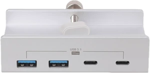 4 Ports Aluminum External Dock Station USB 3.1 Type C Clip Hubs 10Gbps Data Transmission for PC Desk Computer Accessorie