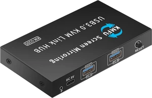 Metal USB3.0 Double Monitor Sharing Switching for 2 Metal USB3.0 Double Monitor Sharing Switching for 2