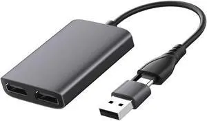 jojofuny USB Hub USB 3.0 Type-c to Dual High-Definition Video Adapter with High-Speed Transmission jojofuny USB Hub USB 3.0 Type-c to Dual High-Definition Video Adapter with High-Speed Transmission