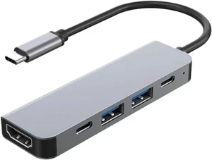 USB C Docking Station Type-C HUB to HDMI 4K 30Hz with Screen Off Button USB 3.0 5Gbps HUB 87W Fast Charging(5-in-1) USB C Docking Station Type-C HUB to HDMI 4K 30Hz with Screen Off Button USB 3.0 5Gbps HUB 87W Fast Charging(5-in-1)