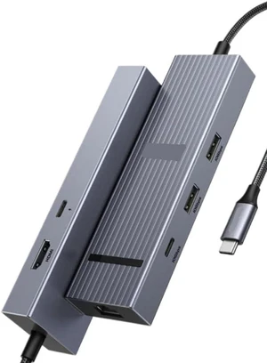 USB C Hub Compatible with Laptop 6 in 1 Gigabit Ethernet Adapter 4K60Hz HDMI PD100W 10Gbps USB A C 3.2 Data Ports USB C Hub Compatible with Laptop 6 in 1 Gigabit Ethernet Adapter 4K60Hz HDMI PD100W 10Gbps USB A C 3.2 Data Ports