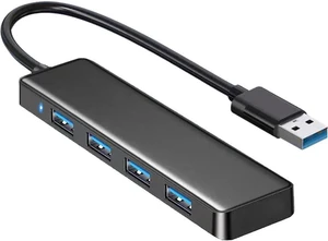 4 Port USB 3.0 Hub Compatible with Laptop Flash Drive Printer Camera Keyboard Mouse 4 Port USB 3.0 Hub Compatible with Laptop Flash Drive Printer Camera Keyboard Mouse