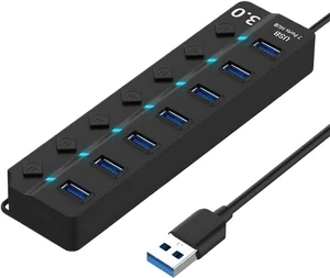 USB Hub Compatible with Desktop Laptop 7-in-1 USB Adapter 30cm DBIT USB HUB 3.0 2.0 USB Hub Compatible with Desktop Laptop 7-in-1 USB Adapter 30cm DBIT USB HUB 3.0 2.0