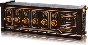 Retro USB C Hub, 6 Ports USB C Splitter, 6 Ports USB Docking Station with 4 Data Ports & 9 USB Outputs, Independent Control Switch for Phones, Tablets and Gadgets Retro USB C Hub, 6 Ports USB C Splitter, 6 Ports USB Docking Station with 4 Data Ports & 9 USB Outputs, Independent Control Switch for Phones, Tablets and Gadgets