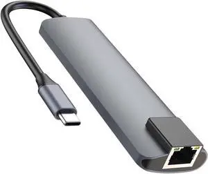 Mikikit Typec5 in One Docking Station Charging Adapter Adaptador Universal USB Hub USB Type c to Adapter USB Type c to Converter USB c to Docking Station Silver USB Chub Type-c Hub Adapter Mikikit Typec5 in One Docking Station Charging Adapter Adaptador Universal USB Hub USB Type c to Adapter USB Type c to Converter USB c to Docking Station Silver USB Chub Type-c Hub Adapter