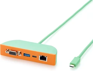 4-in-1 USB C Hub Multiport Adapter, 1080P VGA, RJ45 Gigabit Ethernet, USB 3.2 Gen 2 10Gbps USB-C & USB-A Data Ports, for macOS, Windows, Linux, Projector (0.3M) 4-in-1 USB C Hub Multiport Adapter, 1080P VGA, RJ45 Gigabit Ethernet, USB 3.2 Gen 2 10Gbps USB-C & USB-A Data Ports, for macOS, Windows, Linux, Projector (0.3M)