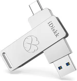 iDiskk 128GB 500MB/s Flash Drive Photo Stick for USB C iPad/iPhone/MacBook,Laptops,Android Phones,ONE-Click Backup Photos &Videos iDiskk 128GB 500MB/s Flash Drive Photo Stick for USB C iPad/iPhone/MacBook,Laptops,Android Phones,ONE-Click Backup Photos &Videos