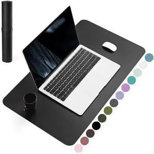 Non-Slip Leather Desk Pad, Waterproof Laptop Computer Desk Keyboard Mat, Table Protector Blotter Mat, Large Mouse Pad for Office/Work/Home/Decor(Black, 23.6" x 13.7") Non-Slip Leather Desk Pad, Waterproof Laptop Computer Desk Keyboard Mat, Table Protector Blotter Mat, Large Mouse Pad for Office/Work/Home/Decor(Black, 23.6" x 13.7")