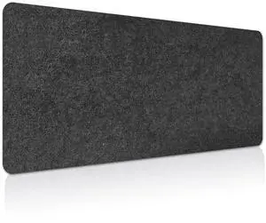 Large Felt Desk mat 36x12 inches, with Non-Slip Full Desk Mouse Pad,Office Computer Desk Mat for Keyboard,Felt Desk Mat for Desk Pad Protector (Dark Gray) Large Felt Desk mat 36x12 inches, with Non-Slip Full Desk Mouse Pad,Office Computer Desk Mat for Keyboard,Felt Desk Mat for Desk Pad Protector (Dark Gray)