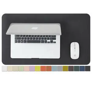 Leather Desk Mat - Small Non-Slip PU Desk Pad for Office and Home - Desk Organization and Accessories - Ideal for Large Mouse Pad and Small Desk Mats on Top of Desks (Black,23.6"x 13.8") Leather Desk Mat - Small Non-Slip PU Desk Pad for Office and Home - Desk Organization and Accessories - Ideal for Large Mouse Pad and Small Desk Mats on Top of Desks (Black,23.6"x 13.8")