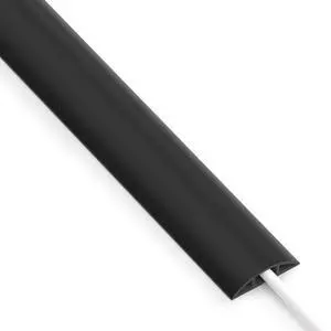 3.6ft Floor Cord Cover, Cable Cavity 0.6" W x 0.3" H, Black 3.6ft Floor Cord Cover, Cable Cavity 0.6" W x 0.3" H, Black