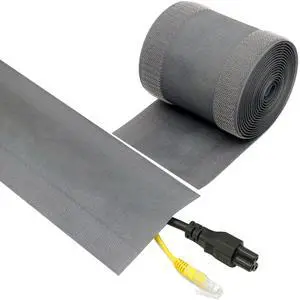 Carpet Cord Covers for Carpet (Grey, 4 Inch x 10 FT) Carpet Cord Covers for Carpet (Grey, 4 Inch x 10 FT)