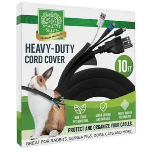 Heavy Duty Cord Cover, Cable Protector, Black, 10 ft Heavy Duty Cord Cover, Cable Protector, Black, 10 ft