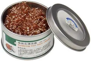 Soldering Iron Tip Cleaner,Welding Soldering Solder Tip Cleaning Wire,Soldering Brass Sponge Tip Cleaner for Cleaning Solder Irons Heads and Tips(1pcs) Soldering Iron Tip Cleaner,Welding Soldering Solder Tip Cleaning Wire,Soldering Brass Sponge Tip Cleaner for Cleaning Solder Irons Heads and Tips(1pcs)
