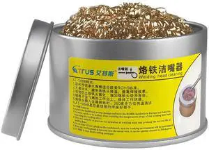 Soldering Iron Tip Cleaner Solder Tip Cleaning Wire Soft Coiled Coppered Wire Stainless Steel Tip Cleaner Kit Soldering Iron Tip Cleaner Solder Tip Cleaning Wire Soft Coiled Coppered Wire Stainless Steel Tip Cleaner Kit