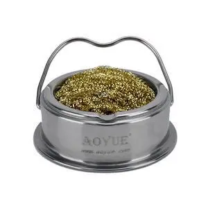 Soldering Iron Tip Cleaner with Brass wire sponge, no water needed (TY-98) Soldering Iron Tip Cleaner with Brass wire sponge, no water needed (TY-98)