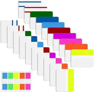 500 Pcs 2Inch Sticky Tabs,Writable and Repositionable Page Markers 500 Pcs 2Inch Sticky Tabs,Writable and Repositionable Page Markers