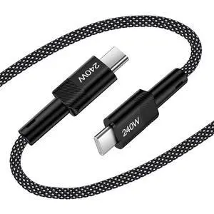 240W USB-C Charge Cable Fast Charging for iPhone 17 Pro Max 17 Air 16E 16 Pro Max 16Plus,10FT Long USB Type C to C Power Cable Android Phone Fast Charging Cord for Laptops MacBook iPad Air Galaxy S25 240W USB-C Charge Cable Fast Charging for iPhone 17 Pro Max 17 Air 16E 16 Pro Max 16Plus,10FT Long USB Type C to C Power Cable Android Phone Fast Charging Cord for Laptops MacBook iPad Air Galaxy S25