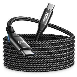 10FT USBC to USBC Cable 100W Fast Charging, Nylon Braided USB C to USB C Charger Cord Compatible with iPhone 17 Pro Max 16 15, MacBook Pro/Air, iPad, Samsung Galaxy S26 Ultra S25 S24, PS5, Switch 10FT USBC to USBC Cable 100W Fast Charging, Nylon Braided USB C to USB C Charger Cord Compatible with iPhone 17 Pro Max 16 15, MacBook Pro/Air, iPad, Samsung Galaxy S26 Ultra S25 S24, PS5, Switch