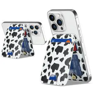 Compatible with Magsafe Wallet Magnetic Wallet for iPhone 17/16 Pro Max/14 Pro/15/14 Plus/13/12 MagSafe Card Holder,Phone Card Holder,Cow Stripes Compatible with Magsafe Wallet Magnetic Wallet for iPhone 17/16 Pro Max/14 Pro/15/14 Plus/13/12 MagSafe Card Holder,Phone Card Holder,Cow Stripes