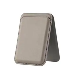 Magnetic Card Holder Stand for iPhone 17/16/15/14/13/12 Series, 2-in-1 Ultra-Thin Adjustable Stronger Magnetic Wallet, Leather Card Clip, Holds 2-5 Cards (Gray) Magnetic Card Holder Stand for iPhone 17/16/15/14/13/12 Series, 2-in-1 Ultra-Thin Adjustable Stronger Magnetic Wallet, Leather Card Clip, Holds 2-5 Cards (Gray)