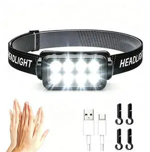 Head Lamps Led Rechargeable, USB C Headlamp with 5 Modes 120° Adjustable IPX6 Waterproof LED Head Lights for Forehead Camping Hiking Running Fishing Hard Hat Head Lamps Led Rechargeable, USB C Headlamp with 5 Modes 120° Adjustable IPX6 Waterproof LED Head Lights for Forehead Camping Hiking Running Fishing Hard Hat