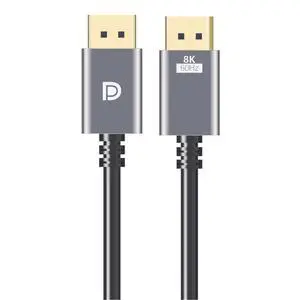 DisplayPort Cable 1.4,8K DP Cable 6.6ft (8K@60Hz, 4K@240Hz, 2K@1800Hz) HBR3 Support 32.4Gbps, HDR, Braided Display Port for Gaming Monitor, Graphics, PC (2M) DisplayPort Cable 1.4,8K DP Cable 6.6ft (8K@60Hz, 4K@240Hz, 2K@1800Hz) HBR3 Support 32.4Gbps, HDR, Braided Display Port for Gaming Monitor, Graphics, PC (2M)