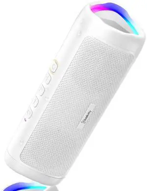 Bluetooth Speaker, 20W HD Sound, Portable Wireless, IPX5 Waterproof, Up to 24H Playtime, TWS Pairing, for Home/Party/Outdoor/Camping/Beach Essentials, Electronic Gadgets, Birthday Gift (White) Bluetooth Speaker, 20W HD Sound, Portable Wireless, IPX5 Waterproof, Up to 24H Playtime, TWS Pairing, for Home/Party/Outdoor/Camping/Beach Essentials, Electronic Gadgets, Birthday Gift (White)
