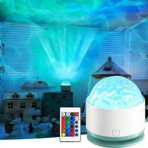 Ocean Wave Projector Light, Rechargeable 16 Color Ocean Lamp Ambient Lighting Night Light Projector Mood Lighting with Dimmable & Remote for Kids Bedroom Teen Girl Gift Room Decor Ocean Wave Projector Light, Rechargeable 16 Color Ocean Lamp Ambient Lighting Night Light Projector Mood Lighting with Dimmable & Remote for Kids Bedroom Teen Girl Gift Room Decor