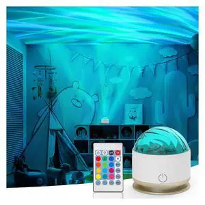 Northern Light Projector, Battery Operated Aurora Night Light with Timer Function, 13 Colors Galaxy Lamp Ripple Ceiling Projector Mood Ambient Lighting for Bedroom Adults Kids Room Girl Gift Northern Light Projector, Battery Operated Aurora Night Light with Timer Function, 13 Colors Galaxy Lamp Ripple Ceiling Projector Mood Ambient Lighting for Bedroom Adults Kids Room Girl Gift
