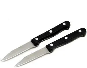 Select Paring Knives, 9.5 inch 2 piece knife set, Stainless Steel/Black Select Paring Knives, 9.5 inch 2 piece knife set, Stainless Steel/Black