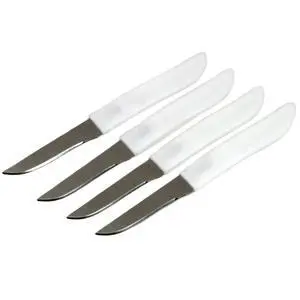 Select Paring Knife Set, 2.5 Inch Blade 6 Inches In Length 4 Piece Set, Stainless Steel/Black Select Paring Knife Set, 2.5 Inch Blade 6 Inches In Length 4 Piece Set, Stainless Steel/Black