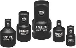 30249A 5 Piece Impact Socket Adapter Set, Standard SAE, 1/4, 3/8, 1/2" Cr-V Steel Impact Driver & Wrench Conversion Kit Socket Reducer, Locking Socket Adapter Set 30249A 5 Piece Impact Socket Adapter Set, Standard SAE, 1/4, 3/8, 1/2" Cr-V Steel Impact Driver & Wrench Conversion Kit Socket Reducer, Locking Socket Adapter Set