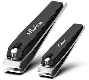 Ultra Sharp Nail Clippers Set | 2 Pack Heavy Duty Toe Nail Clippers for Seniors for Thick Toenails | Fingernail and Toenail Cutter for Men and Women - Black Ultra Sharp Nail Clippers Set | 2 Pack Heavy Duty Toe Nail Clippers for Seniors for Thick Toenails | Fingernail and Toenail Cutter for Men and Women - Black