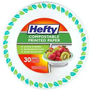 Compostable Paper Bowls, 12 oz, 30 Count, Patterned Disposable Bowls for BBQs, Parties, Holidays, Potlucks, and Everyday Use, Soak-Resistant, Made with Plant-Based Materials, Microwave Safe Compostable Paper Bowls, 12 oz, 30 Count, Patterned Disposable Bowls for BBQs, Parties, Holidays, Potlucks, and Everyday Use, Soak-Resistant, Made with Plant-Based Materials, Microwave Safe
