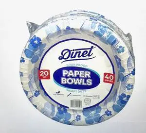 20oz Heavy Duty Paper Bowls - 40 Count 20oz Heavy Duty Paper Bowls - 40 Count
