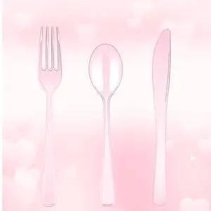 150 Pack Clear Pink Disposable Plastic Silverware Heavy Duty, Plastic Cutlery Set, Forks and Spoons Knives Set for Valentine's Day Birthday Party Prom Night, Weddings 150 Pack Clear Pink Disposable Plastic Silverware Heavy Duty, Plastic Cutlery Set, Forks and Spoons Knives Set for Valentine's Day Birthday Party Prom Night, Weddings