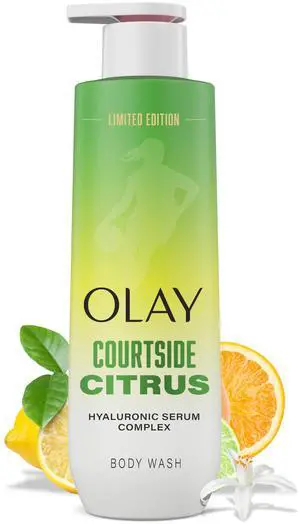 Body Wash for Women, WNBA, Intensely Hydrating, Hyaluronic Acid Serum, Hydration On/Off Court, Improves Moisture Barrier, Vitamin B3 Complex, All Skin Types, Courtside Citrus Scent, 20 fl oz Body Wash for Women, WNBA, Intensely Hydrating, Hyaluronic Acid Serum, Hydration On/Off Court, Improves Moisture Barrier, Vitamin B3 Complex, All Skin Types, Courtside Citrus Scent, 20 fl oz