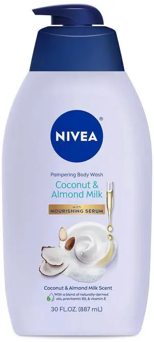 Pampering Coconut and Almond Milk Body Wash, 20 FL OZ Pampering Coconut and Almond Milk Body Wash, 20 FL OZ