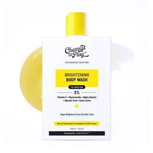 Brightening Body Wash|Glowing Skin Vitamin C Bodywash | Helps to Reduce Fades Dark Spots, Evens out Skin Tone | Alpha Arbutin| 30X Vitamin C with Camu Camu |For Women & Men | 8 Fl oz Brightening Body Wash|Glowing Skin Vitamin C Bodywash | Helps to Reduce Fades Dark Spots, Evens out Skin Tone | Alpha Arbutin| 30X Vitamin C with Camu Camu |For Women & Men | 8 Fl oz