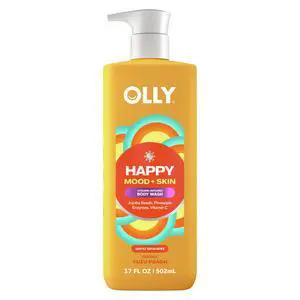 Exfoliating Body Wash Happy Mood + Skin jojoba beads, pineapple enzymes & vitamin C to exfoliate and reveal softer, glowing skin 17 Fl Oz Exfoliating Body Wash Happy Mood + Skin jojoba beads, pineapple enzymes & vitamin C to exfoliate and reveal softer, glowing skin 17 Fl Oz