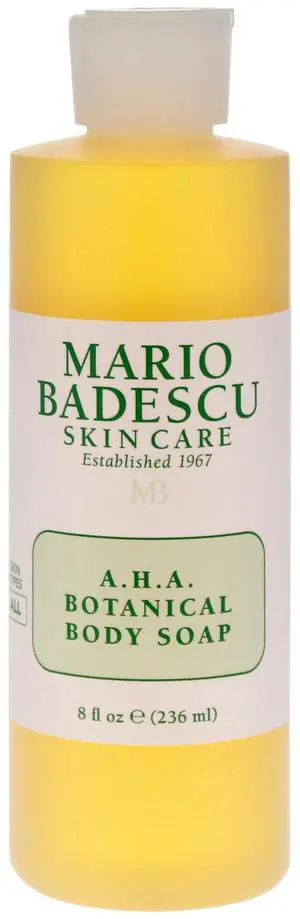 AHA Botanical Body Wash Moisturizing, Clarifying and Gentle Exfoliating Wash for Brighter, Softer and Smoother Skin, Body Soap Infused with Glycolic Acid & Fruit Enzymes, 8 Fl Oz AHA Botanical Body Wash Moisturizing, Clarifying and Gentle Exfoliating Wash for Brighter, Softer and Smoother Skin, Body Soap Infused with Glycolic Acid & Fruit Enzymes, 8 Fl Oz