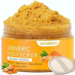 Turmeric Body Scrub Vitamin C Exfoliating Body Scrub With Collagen And Coconut Oil Body Exfoliator Dead Skin Remover Smooth And Hydrated Natural Scrub For Butt Bikini Area With Loofah Turmeric Body Scrub Vitamin C Exfoliating Body Scrub With Collagen And Coconut Oil Body Exfoliator Dead Skin Remover Smooth And Hydrated Natural Scrub For Butt Bikini Area With Loofah