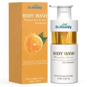 Body Wash with Vitamin C - 24HR Hydrating Moisturizer - Sulfate, Paraben & Dye Free for All Skin Types - Refreshing Feel for Women & Men - 6.8Fl. Oz Body Wash with Vitamin C - 24HR Hydrating Moisturizer - Sulfate, Paraben & Dye Free for All Skin Types - Refreshing Feel for Women & Men - 6.8Fl. Oz